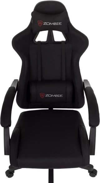 Кресло игровое Zombie Void черный с подголов. крестов. пластик