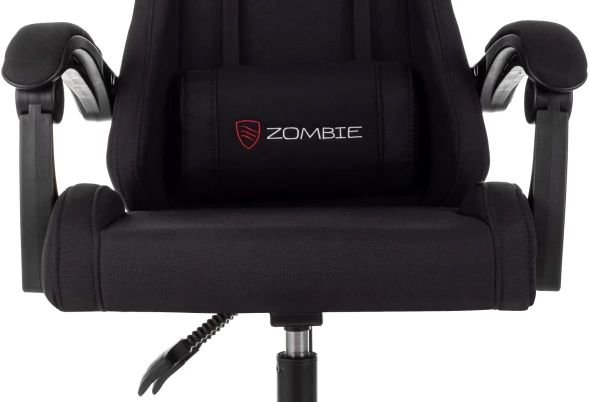 Кресло игровое Zombie Void черный с подголов. крестов. пластик