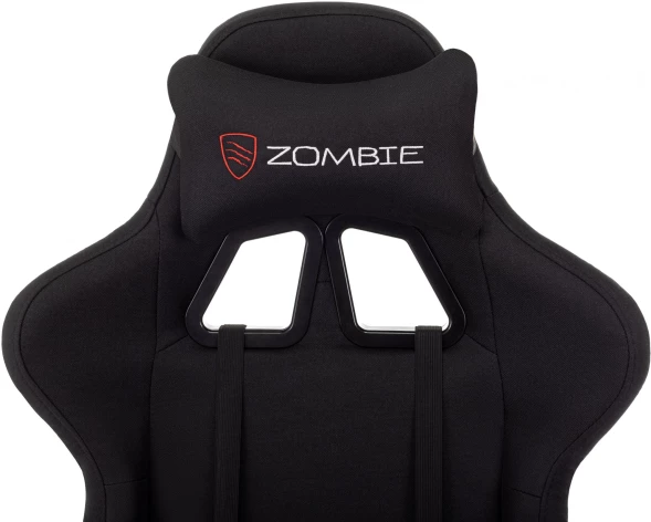 Кресло игровое Zombie Void черный с подголов. крестов. пластик