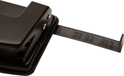 Дырокол Silwerhof Daily макс.:20лист. металл черный отв.:2 с линейкой