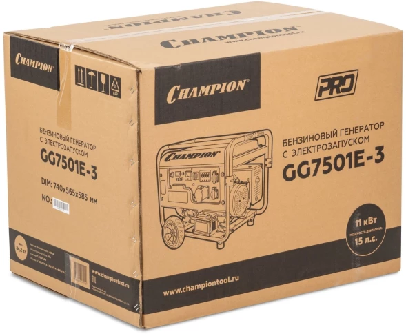 Генератор Champion GG7501E-3 8.1кВт