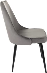 Стул для дома Бюрократ CH-K4_2 комплект 2шт т.серый Holland 18 металл черный на ножках (CH-K4_1/HL18_2)