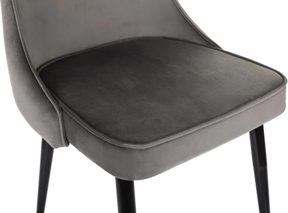 Стул для дома Бюрократ CH-K4_2 комплект 2шт т.серый Holland 18 металл черный на ножках (CH-K4_1/HL18_2)