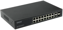 Коммутатор Osnovo SW-71802/L 2xКомбо(1000BASE-T/SFP) неуправляемый