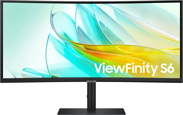Монитор Samsung 34&amp;quot; ViewFinity S6 S34C650UAIXCI черный VA LED 5ms 21:9 HDMI M/M полуматовая 350cd 178гр/178гр 3440x1440 100Hz FreeSync DP Ultra WQHD USB 8кг