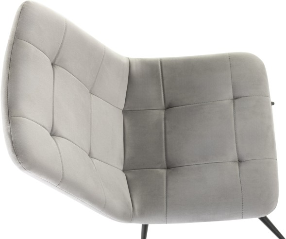 Стул для дома Бюрократ CH-K1_4 комплект 4шт св.серый Holland 09 металл черный на ножках (CH-K1_1/HL09_4)