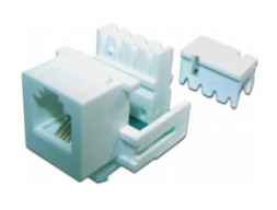 Модуль Lanmaster TWT-OK12UTP-110WH информ. Keystone RJ12 кат.3 бел.