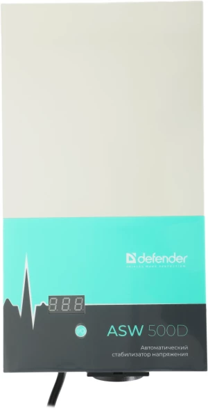Стабилизатор напряжения Defender ASW 500D 300Вт 500ВА белый