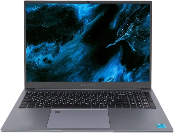 Ноутбук Digma Pro Pactos Core i5 1235U 16Gb SSD512Gb Intel Iris Xe graphics 16&amp;quot; IPS WUXGA (1920x1200) Windows 11 Pro dk.grey WiFi BT Cam 5500mAh (DN16P5-ADXW01)