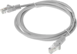 Патч-корд Suprlan 10-0143 UTP RJ-45 вил.-вилка RJ-45 кат.5E 2м серый LSZH 26AWG