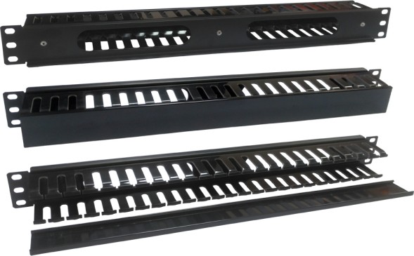 Кабельный органайзер Горизонтальный Lanmaster TWT-ORG1U/24-CVP гребенка 1U шир.:19&amp;quot; глуб.:50мм