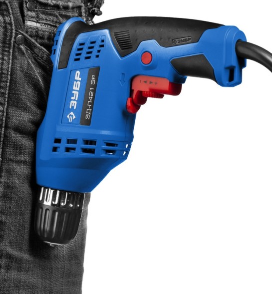 Дрель безударная Зубр ЗД-П421 ЭР 420Вт патрон:быстрозажимной реверс