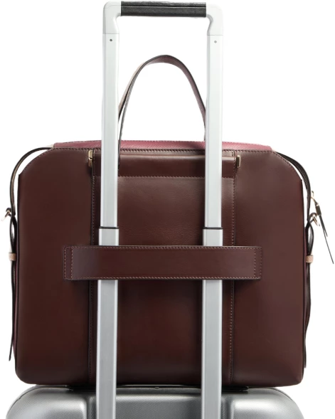Деловая сумка женская Piquadro Circle CA4577W92/BORO с отделением для ноутбука 14&amp;quot; сливовая натур.кожа