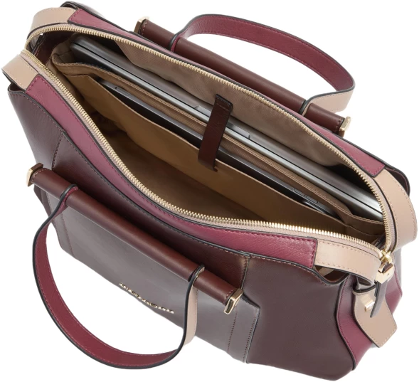 Деловая сумка женская Piquadro Circle CA4577W92/BORO с отделением для ноутбука 14&amp;quot; сливовая натур.кожа