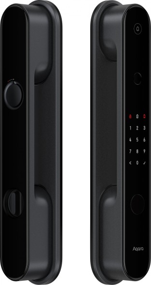 Умный замок Aqara D100 Zigbee врезной разбл.отпеч.паль. 2480mAh черный (ZNMS20LM)