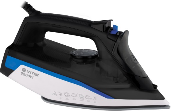 Утюг Vitek VT-8329 2600Вт черный/белый/синий
