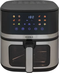 Аэрогриль Supra GS-7780 8л 1950Вт серебристый/черный