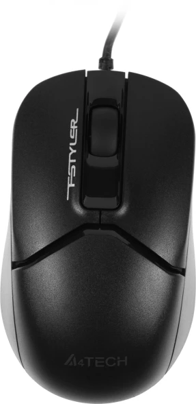 Мышь A4Tech Fstyler FM12S черный оптическая (1200dpi) silent USB (3but)