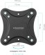 Кронштейн для телевизора Kromax CORBEL-1 черный 10&amp;quot;-32&amp;quot; макс.25кг настенный поворот и наклон