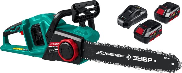 Электрическая цепная пила Зубр ПЦЛ-3635-42 дл.шины:14&amp;quot; (35cm) 2аккум. 4Ач ЗУ