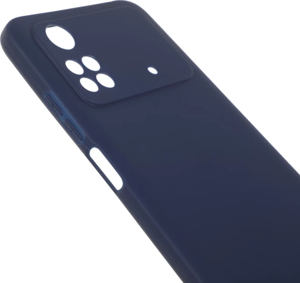 Чехол (клип-кейс) DF для Xiaomi Poco M4 Pro poCase-03 синий (POCASE-03 (BLUE))