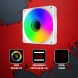 Вентилятор для корпуса Bloody BD-CF120ARGB1 ARGB 120х120x25 белый 4-pin 26дБ (BD-CF120ARGB1-WH) Ret