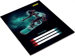 Набор тетрадей Silwerhof 18л. клет. A5 Спорт 4диз. мел.карт. вод.лак скрепка (упак.:4шт)