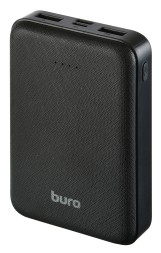 Мобильный аккумулятор Buro T4-10000 10000mAh 10W 2A 2xUSB-A черный (T4-10000-BK)