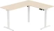 Стол для компьютера Cactus CS-EDXL-WWD столешница МДФ белый дуб каркас белый 140x72x60см