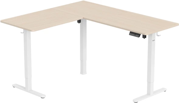 Стол для компьютера Cactus CS-EDXL-WWD столешница МДФ белый дуб каркас белый 140x72x60см