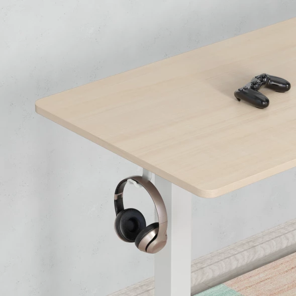 Стол для компьютера Cactus CS-EDXL-WWD столешница МДФ белый дуб каркас белый 140x72x60см