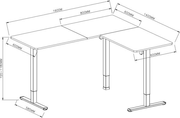 Стол для компьютера Cactus CS-EDXL-WWD столешница МДФ белый дуб каркас белый 140x72x60см