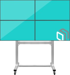 Подставка для телевизора Onkron FSPRO2L-22 черный 40&amp;quot;-55&amp;quot; макс.200кг напольный мобильный