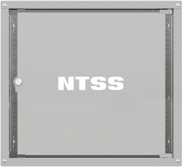 Шкаф коммутационный NTSS Lime (NTSS-WL12U5545GS) настенный 12U 550x450мм пер.дв.стекл несъемн.бок.пан. 30кг серый 370мм 14кг 110град. IP20
