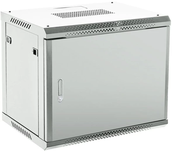 Шкаф коммутационный Rexant (04-0964-121) настенный 9U 450x600мм пер.дв.металл серый 230град. металл
