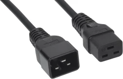 Шнур питания Cabeus PC-IEC19-IEC20-1.8M C19-C20 проводник.:3x1.5мм2 1.8м 220/250В 16А черный