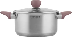 Кастрюля Rondell Bueno RDS-1588 4.8л. d=24см (с крышкой) стальной