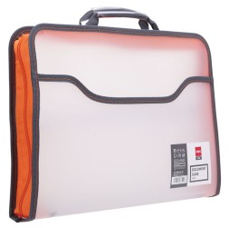 Папка-портфель Deli E38129 1 отдел. A4 полипропилен 0.65мм ассорти