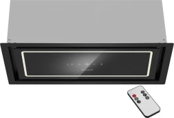 Вытяжка встраиваемая Weissgauff Quadra 600 Touch черный управление: сенсорное (1 мотор)