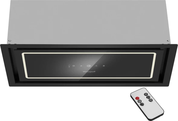 Вытяжка встраиваемая Weissgauff Quadra 600 Touch черный управление: сенсорное (1 мотор)