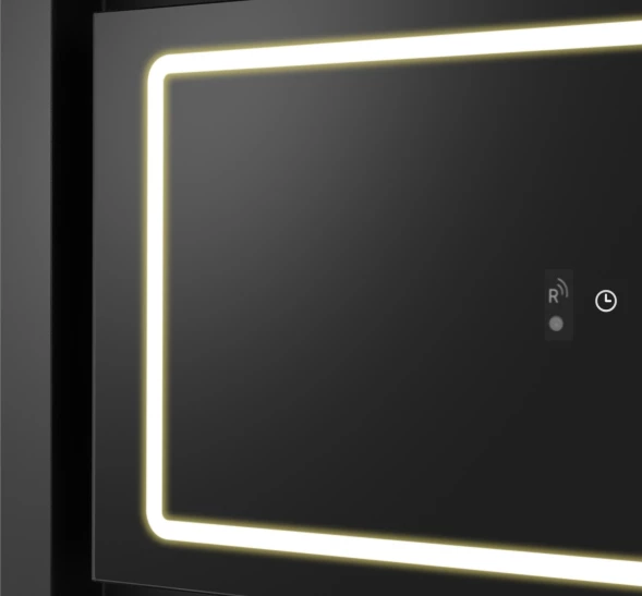 Вытяжка встраиваемая Weissgauff Quadra 600 Touch черный управление: сенсорное (1 мотор)