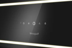 Вытяжка встраиваемая Weissgauff Quadra 600 Touch черный управление: сенсорное (1 мотор)