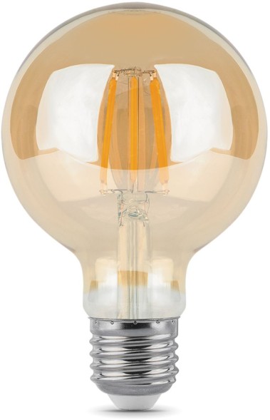 Лампа светодиодная Gauss Filament G95 6Вт цок.:E27 шар 220B 2400K св.свеч.бел.теп. (упак.:1шт) (105802006)