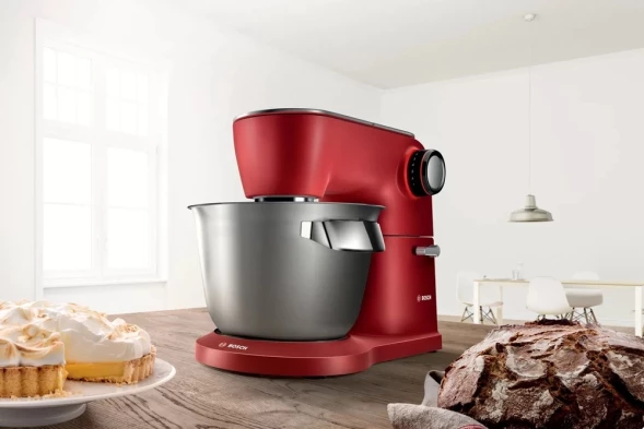 Кухонная машина Bosch MUM9A66R00 планетар.вращ. 1600Вт красный