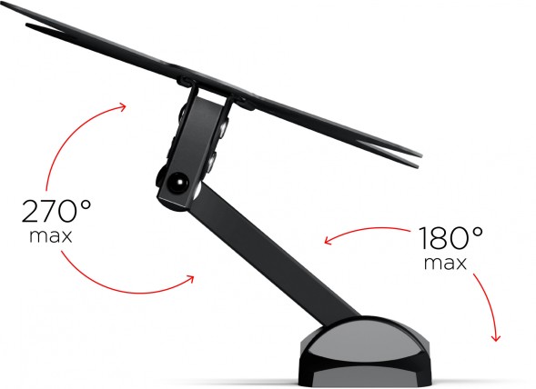 Кронштейн для телевизора Holder LCDS-5037 металлик 19&amp;quot;-50&amp;quot; макс.30кг настенный поворот и наклон