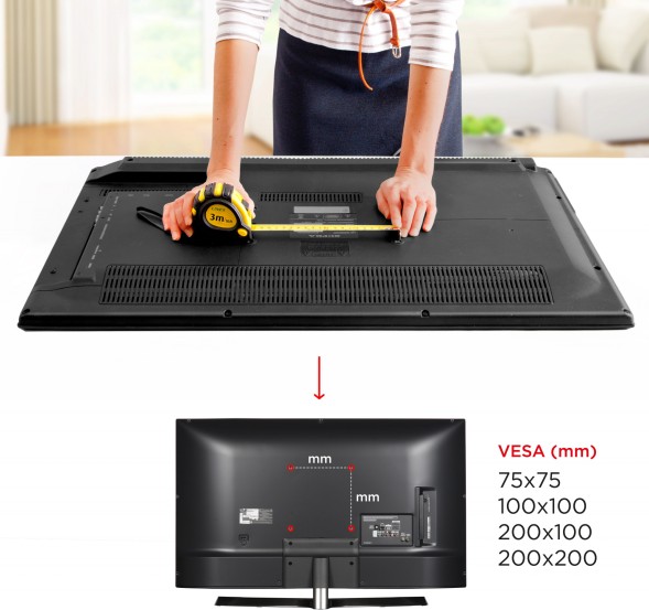 Кронштейн для телевизора Holder LCDS-5037 металлик 19&amp;quot;-50&amp;quot; макс.30кг настенный поворот и наклон