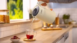Чайник электрический Bosch TWK2M167 1.7л. 2400Вт бежевый корпус: пластик