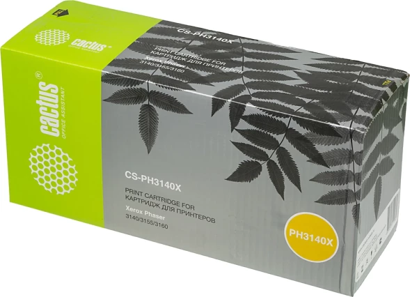 Картридж лазерный Cactus CS-PH3140X 108R00909 черный (2500стр.) для Xerox Phaser 3140/3155/3160