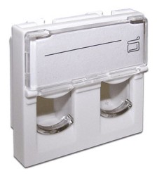 Вставка Lanmaster LAN-SIP-24L-WH Keystone белый