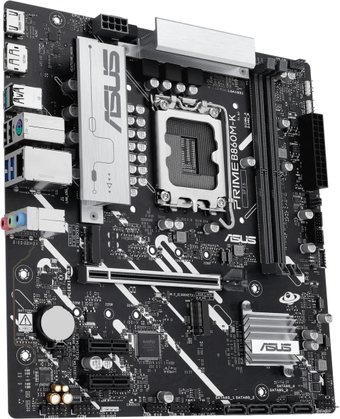 Материнская плата Asus PRIME B860M-K Soc-1851 Intel B860 2xDDR5 mATX AC`97 8ch(7.1) 2.5Gg RAID+HDMI+DP